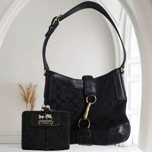 SOLD!!!Authentic Coach Hampton Bag&Madison Pebble Wallet- Vintage